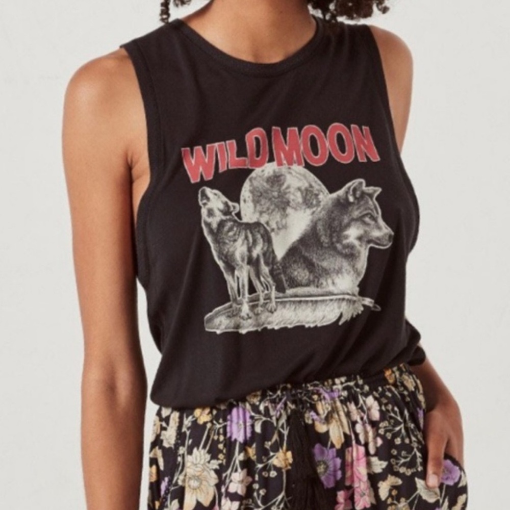 Spell Black Graphic Muscle Tee